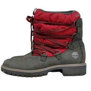 Women's Timberland 650 red/grey down boots 8m